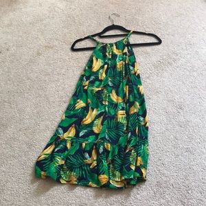 Girls flowy dress with bananas on it